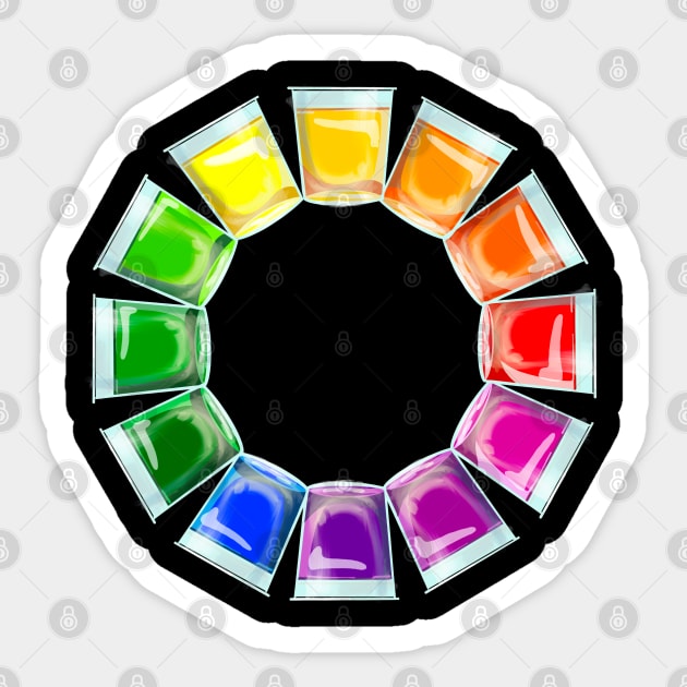 My Jelly Shot Color Whhel Sticker by BullShirtCo